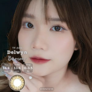 Kính áp tròng nâu mật ong tự nhiên Tinteye Lens giãn nhẹ TF-506