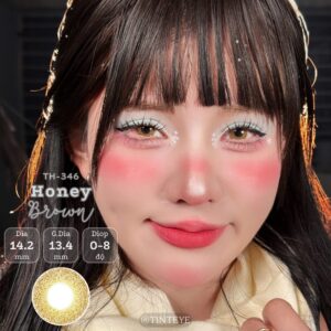 Kính áp tròng nâu ánh vàng cá tính Tinteye Lens TH-346