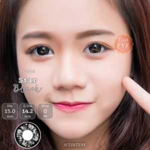 Kính áp tròng hoa đen xám Tinteye Lens giãn tròng TF-515
